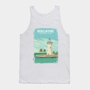 Biscayne National Park Vintage Florida Travel Poster Tank Top